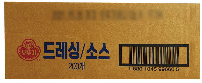 오뚜기 허니머스타드 드레싱 일회용 12g 1BOX(200개), 200개