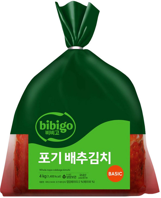 비비고_베이직 포기 배추김치 4kg, 7개