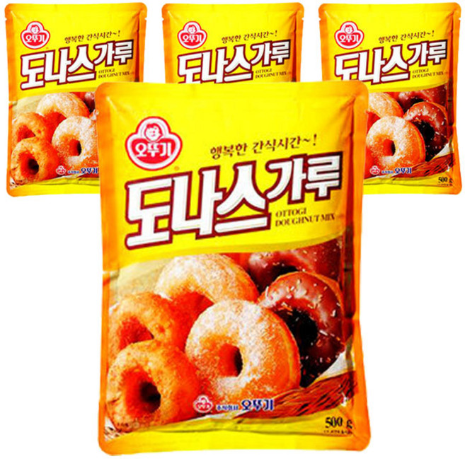 오뚜기 도나스가루, 4개, 500g