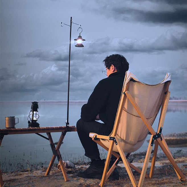 캠핑 조명 거치대 테이블 스탠드 멀티 랜턴 걸이 고리, 랜턴걸이후크 1개 테이블+바닥 고정, 1개