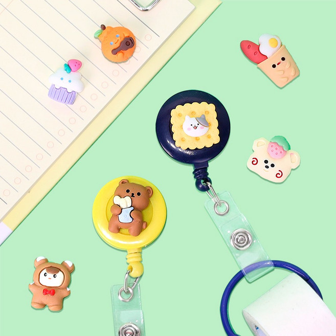 간호사 테이프걸이 캐릭터 ver4 사원증 목걸이 릴홀더 - 동글이비비드, 동글이비비드(진분홍), 21봇짐이