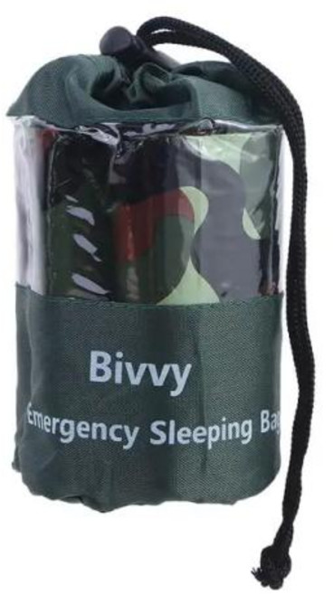 비상 침낭 방풍 야외 비비 침낭 생존 침낭 담요 가방, 2) Camouflage, 500