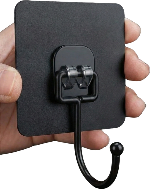 티알비 초강력 무타공 후크 걸이, 블랙, 20개