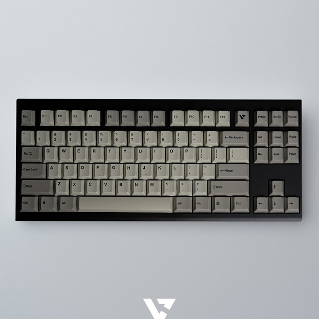 VARO V87A 핫스왑 유무선 3모드 블루투스 알루미늄 기계식키보드 (영문), 리니어 퍼플 영문, 블랙