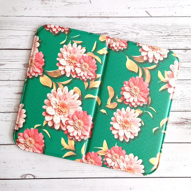 양면 3D 꽃방석 매트 국산 접이식 캠핑 사우나 방석, 그린