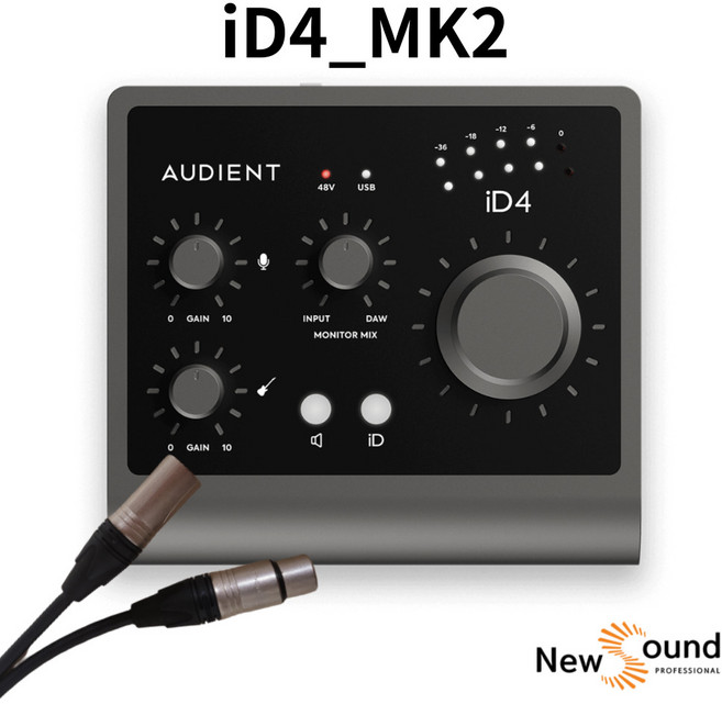 오디언트 iD4 MK2 오디오 인터페이스, iD4MK2+1.5케이블