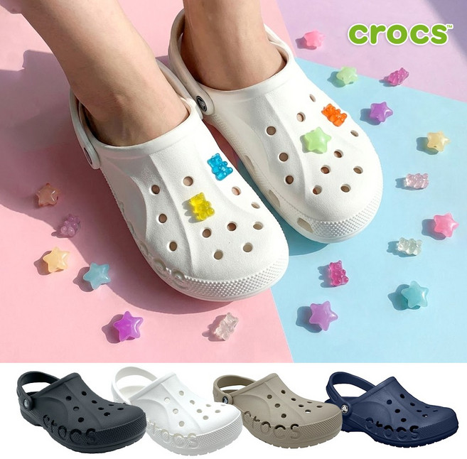 CROCS 정품 크록스 바야 클로그 슬리퍼 10126 레츄 악세사리