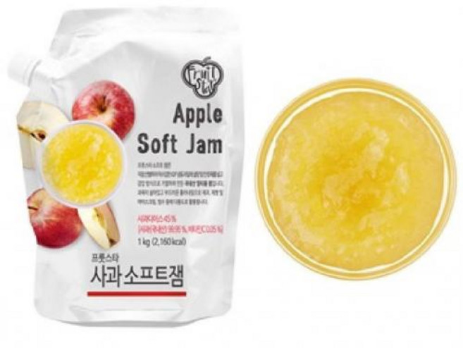 프룻스타 사과 소프트 잼, 1kg, 1개