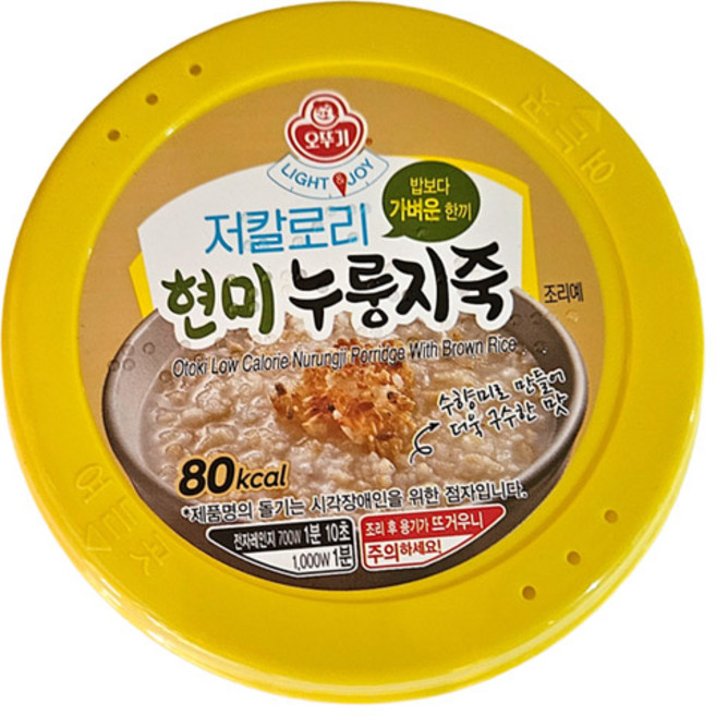 오뚜기 저칼로리현미누룽지죽215g, 215g, 1개