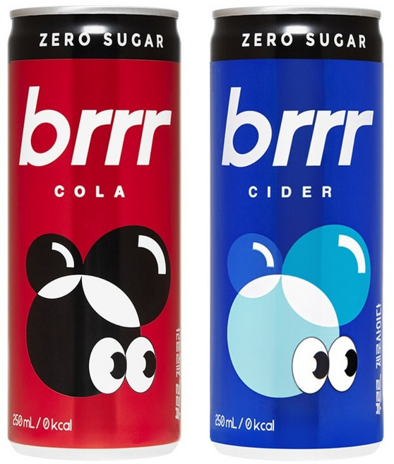 일화 부르르 제로 콜라 + 사이다 각각 30캔 (총 60캔), 1세트, 250ml