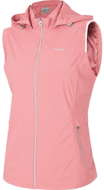 [김영주스포츠] 여성 후드 바람막이 조끼_나일론 스판 데일리커버