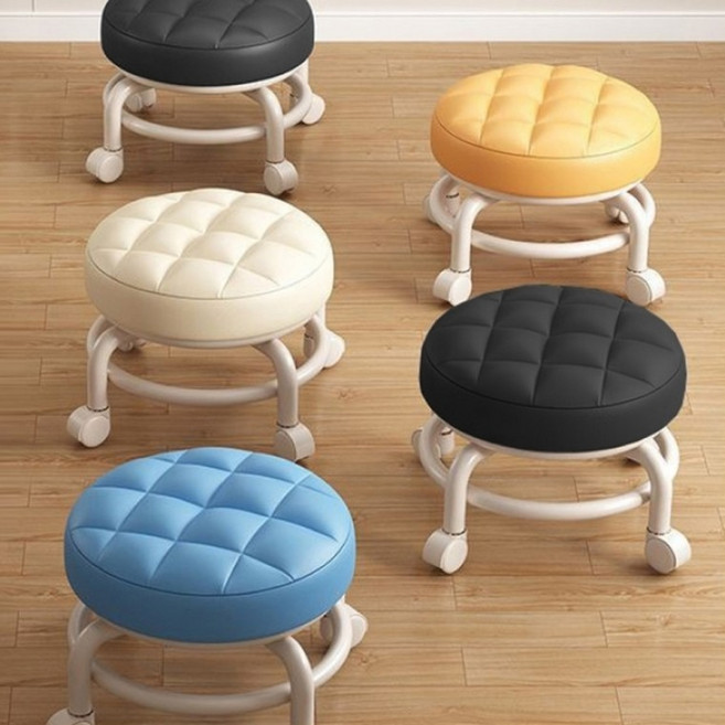 [해미랑][해미랑]앉은뱅이 바퀴 의자 무빙 동글뱅이 이동식 이동, 블랙