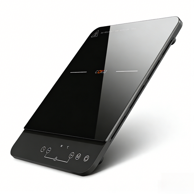 코쿠 2.3cm 초슬림 휴대용 2000W 고출력 인덕션 1구 (2년 A/S 보장), 일반형, YL-20K140H