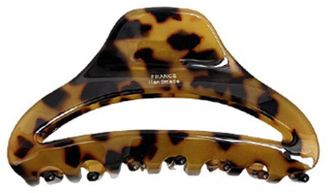 프렌치 아세테이트 헤어핀 뒤통수 머리핀 중간 크기 샤크 클립 대형 클립 올려 고정용 머리 올릴 수 있는 포니테일용 헤어 장식 France handmade