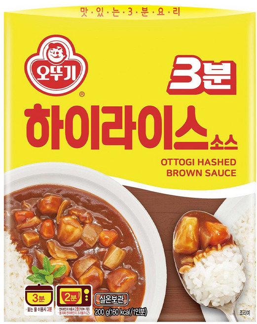오뚜기 3분 하이라이스 소스 200g, 20개