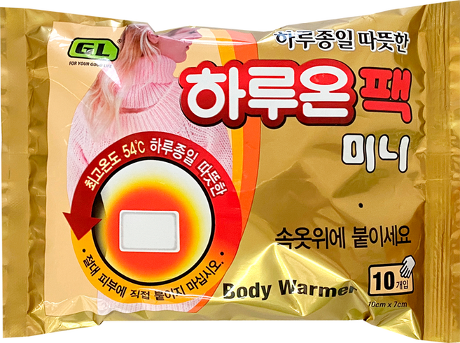 하루온 미니 핫팩 붙이는 타입 16g, 30개