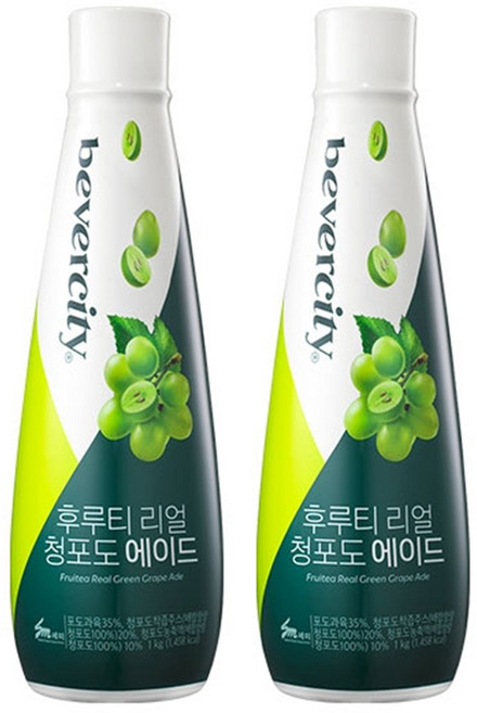 세미 리얼 청포도 에이드 1kg (냉장) 베버시티, 2개