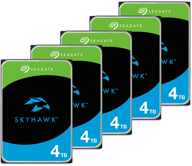 Seagate SkyHawk 3.5吋監控硬碟, ST4000VX016 (5顆入), 4TB