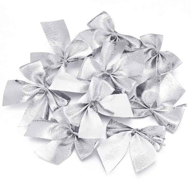 크리스마스 장식 트리 활 레드 벨벳 장식품 홈 새해, B. 100Pcs, 3. Sliver / B. 100Pcs