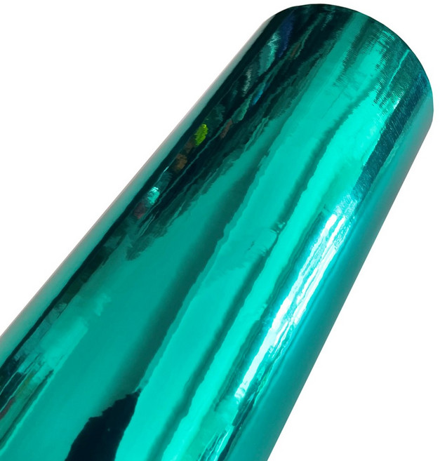 신축성 글로스 크롬 미러 데칼 방출 접착 버블 랩 필름 자동차 롤 자체 공기 비닐 포장, Teal, 20cm x 152cm