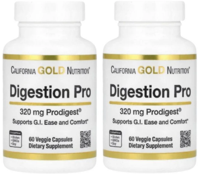 CGN DigestionPro 다이제스천 프로 320mg 60캡슐 2개 다이제스트, 60정 - 쿠팡