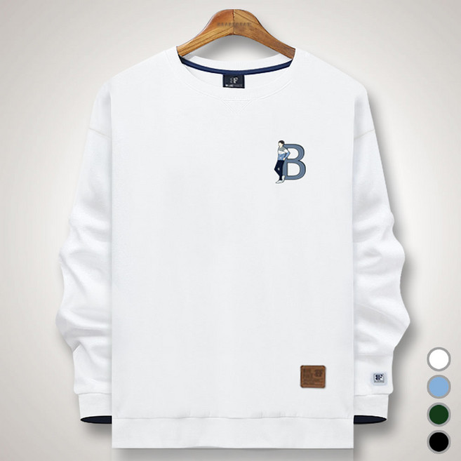 하트비트 온트엘 맨투맨 오버핏 긴팔티 [국내생산]