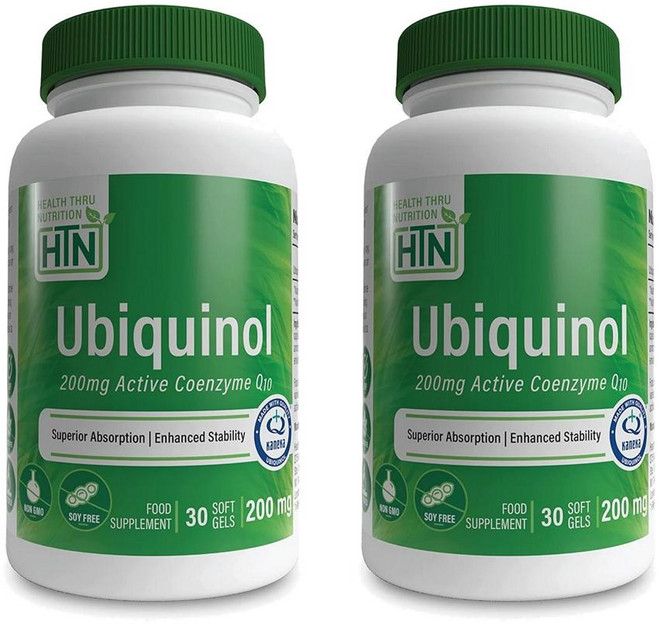 헬스스루 유비퀴놀 200mg CoQ10 카네카 (30캡슐) x2병, 30정
