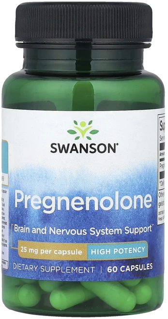 프리미엄상품 Swanson 프레그네놀론 고효능 25mg 캡슐 60정 끝내주게잘나가는상품, Swanson프레그네놀론고효능25mg캡슐60정, 1 - 쿠팡