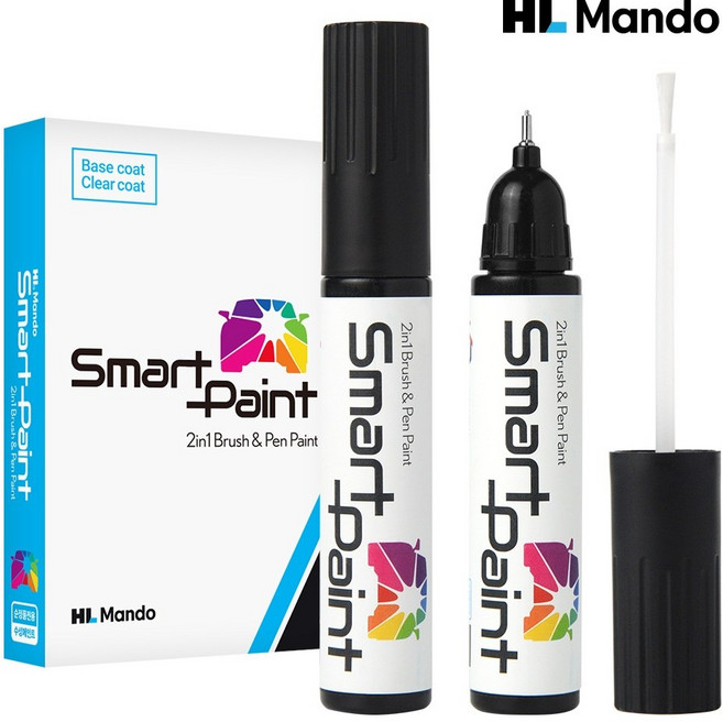만도 붓펜 카페인트 클리어포함 2개1세트 쌍용, 토레스 2022~ 체리레드 RAV