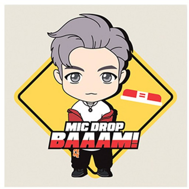 BTS 타이니탄 MIC Drop RM 보석십자수 캔버스 25x25cm, 없음