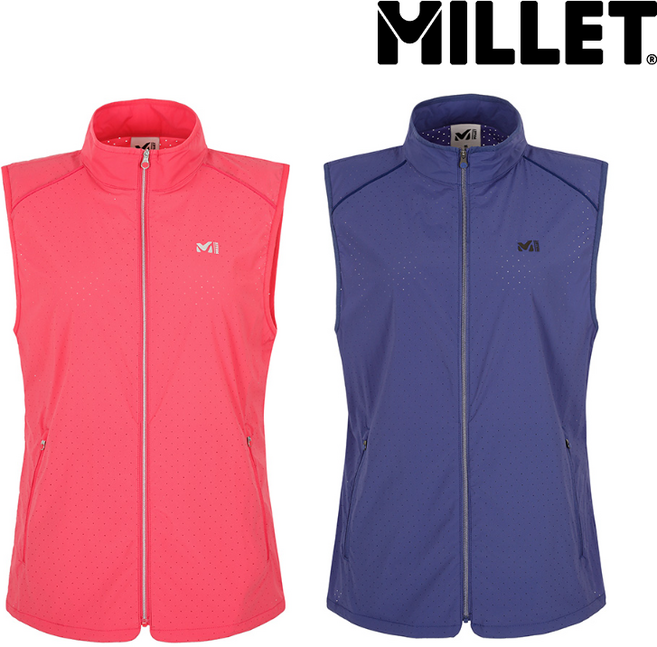 밀레 [여름] 여성 청량감이 느껴지는 타공 원단 사용과 가벼운 스트레치 소재를 사용한 여성 등산 여름 조끼 베스트