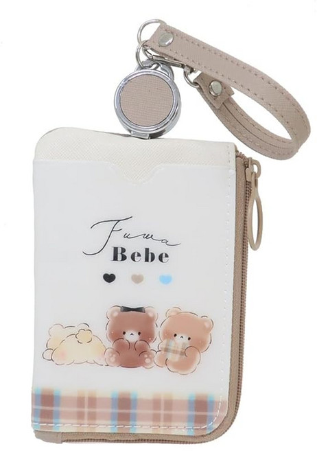 패스 케이스 포함 키 케이스 릴 부착 란도셀 키 커버 / 폭신폭신 베베