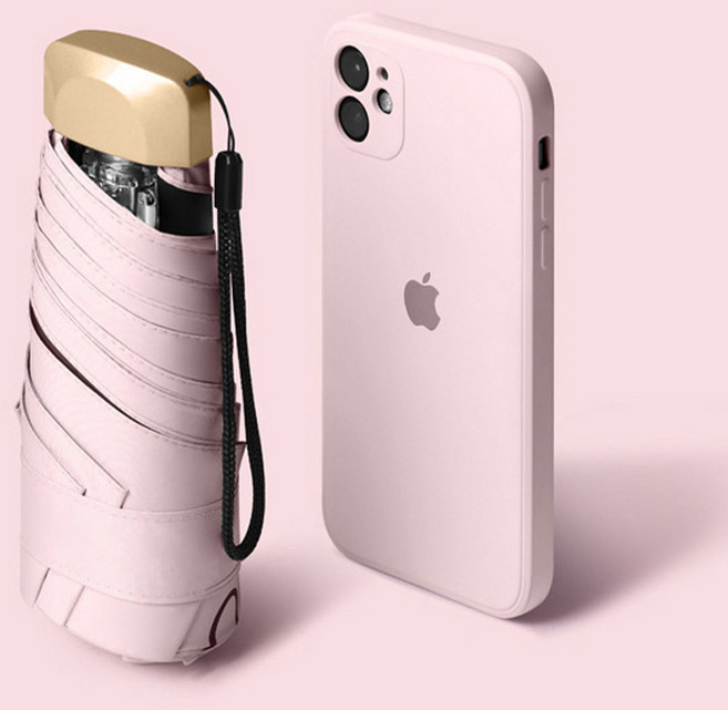 모니즈 한손에 쏙 초경량 미니포켓 우산(+커버) 양산겸용 9종, 1개, 베이비핑크