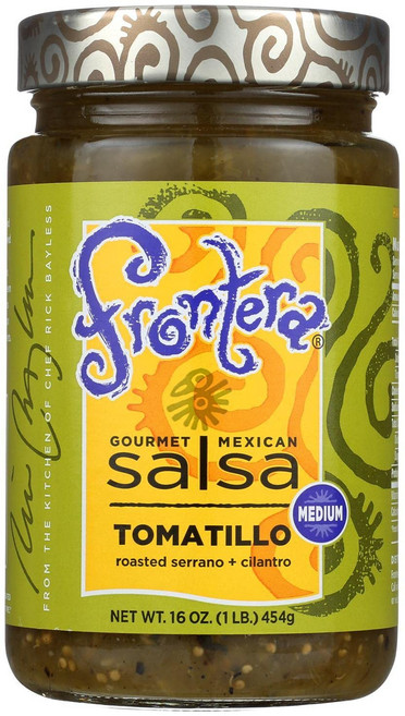 프론테라 중간 토마티요 살사 453.6g 병 (6개 팩) frontera Medium Tomatillo Salsa 16-Ounce Jars (Pack of 6), 453g, 1개