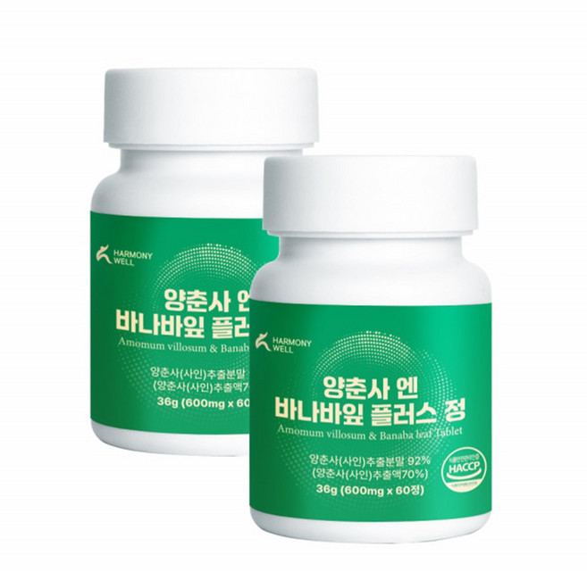 하모니웰/양춘사/엔/바나바잎 프리미엄/고함량 발효여주 락토페린/정 구아검 돼지감자, 2개