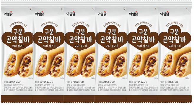 [아임닭] 구운 곤약 찰바 모짜 불고기, 6개, 100g