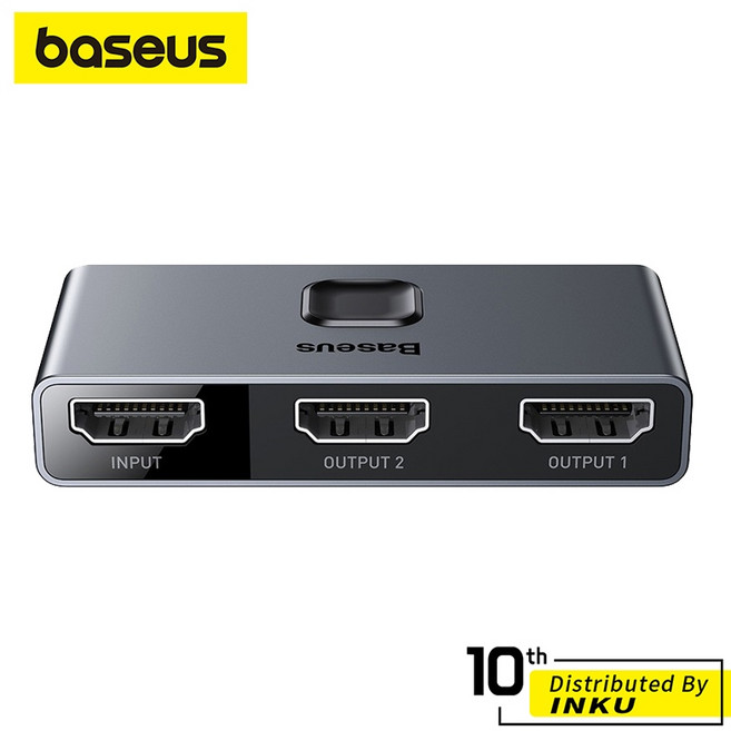 Baseus 倍思 HDMI雙向切換器 4K高清 電視電腦螢幕共享, 1個