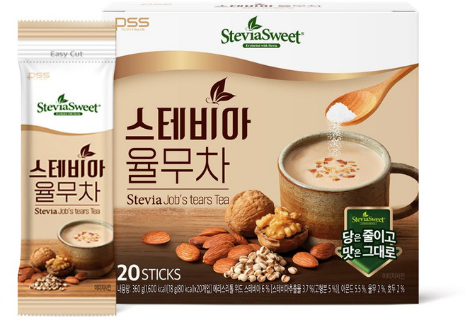 스테비아스위트 율무차, 18g, 20개입, 1개