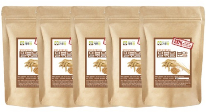 가루랑v 100% 국산 밀분말(볶음) 선식 200g 묶음, 5개, 가루랑v 100% 국산 밀분말(볶음)200g 5개 묶음