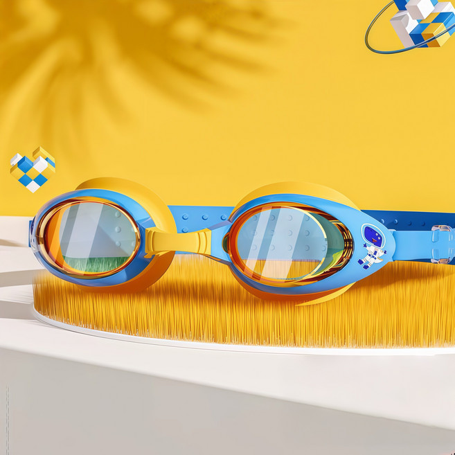 코코몽드 KC인증 프리미엄 김서림방지 어린이 수경, 1개, 블루