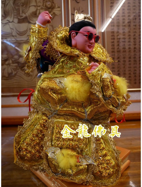金龍佛具 太子戰甲 太子衣 中壇元帥 三太子 粒麟金蔥 1尺3 8寸8 A廠, 1個, 8寸8金身穿