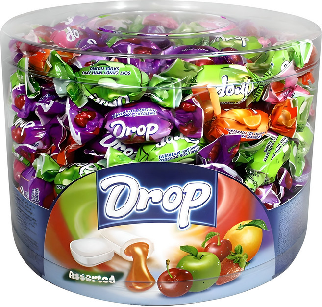 드롭 어소티드 소프트캔디, 1kg, 1개