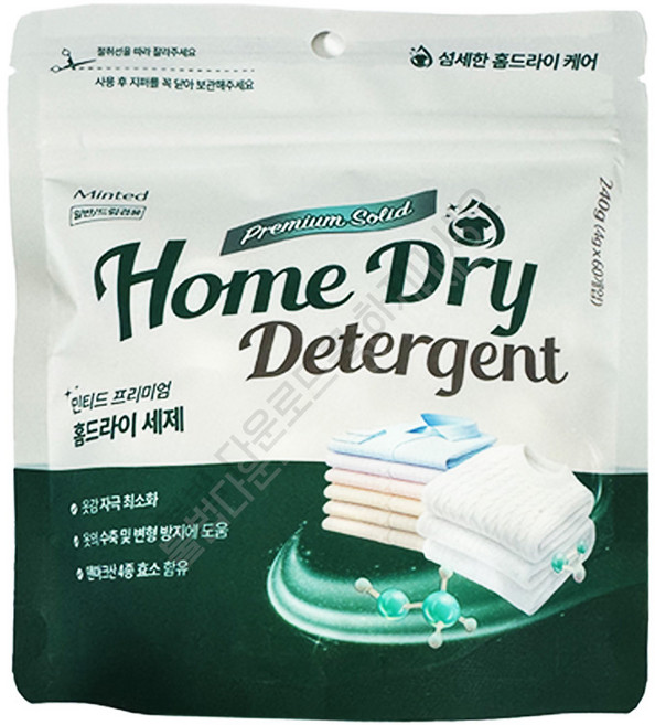민티드 고체 중성 드라이세제 60정 in, 240g, 1개
