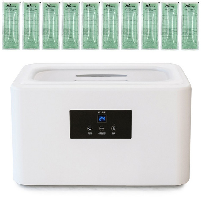 에코따숨 파라핀 베스 + 병원용 왁스 10p + 온도 조절 + 예약 기능, 1세트