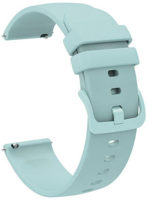 ibits Garmin vivoactive4 華米GTS矽膠錶帶 同色彩扣平面腕帶, 寶石綠, 1個