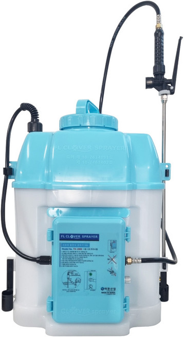 크로바 충전식 분무기 20L 자동 원예 소독, 1개