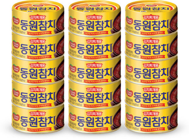 동원참치 김치찌개용 250g x 15캔, 15개