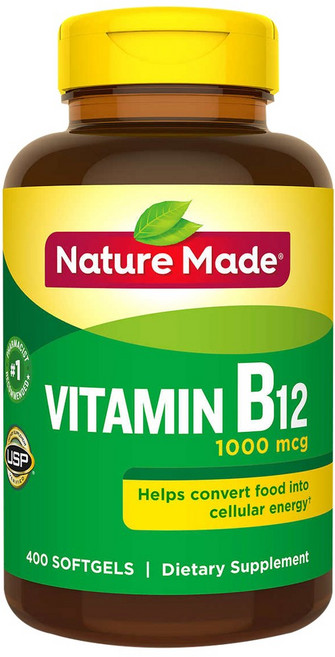 네이쳐 메이드 비타민 B12 400정 (소프트젤) Nature Made Vitamin 1000mcg 400sgels, 1개