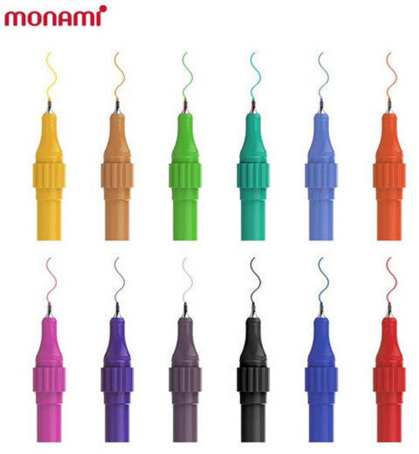 라이브칼라 DIY 가는닙 수성 낱개 / 리필 볼펜 모나미, 허니버터