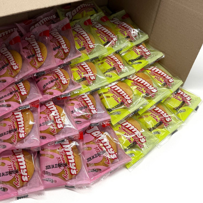 삼립 재미스 잼있는 미니 딸기쿠키 + 사과쿠키 2종 믹스 70개 (개별포장) 대용량